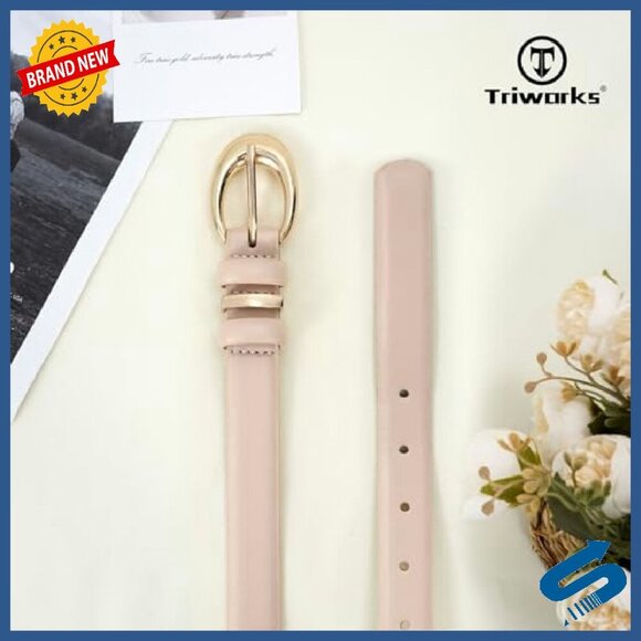 3 Pack Women\'s Faux Leather Belts Gold Buckle Versatile Fashion Accessory main image 7